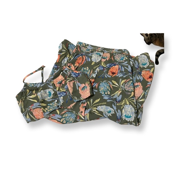 NWT Crop Top and Skirt Tropical Set - Picture 1 of 7